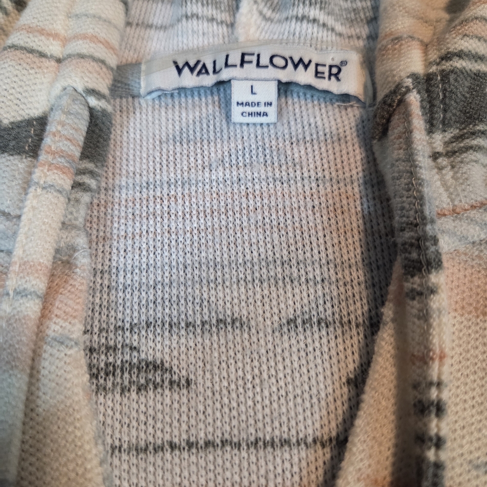 Wallflower Baja Hoodie Boho Aztec Pullover Womens Large Lightweight - Picture 13 of 16